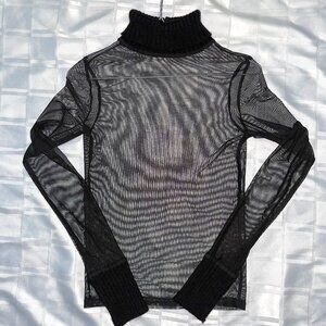 Zara sheer layering turtleneck M